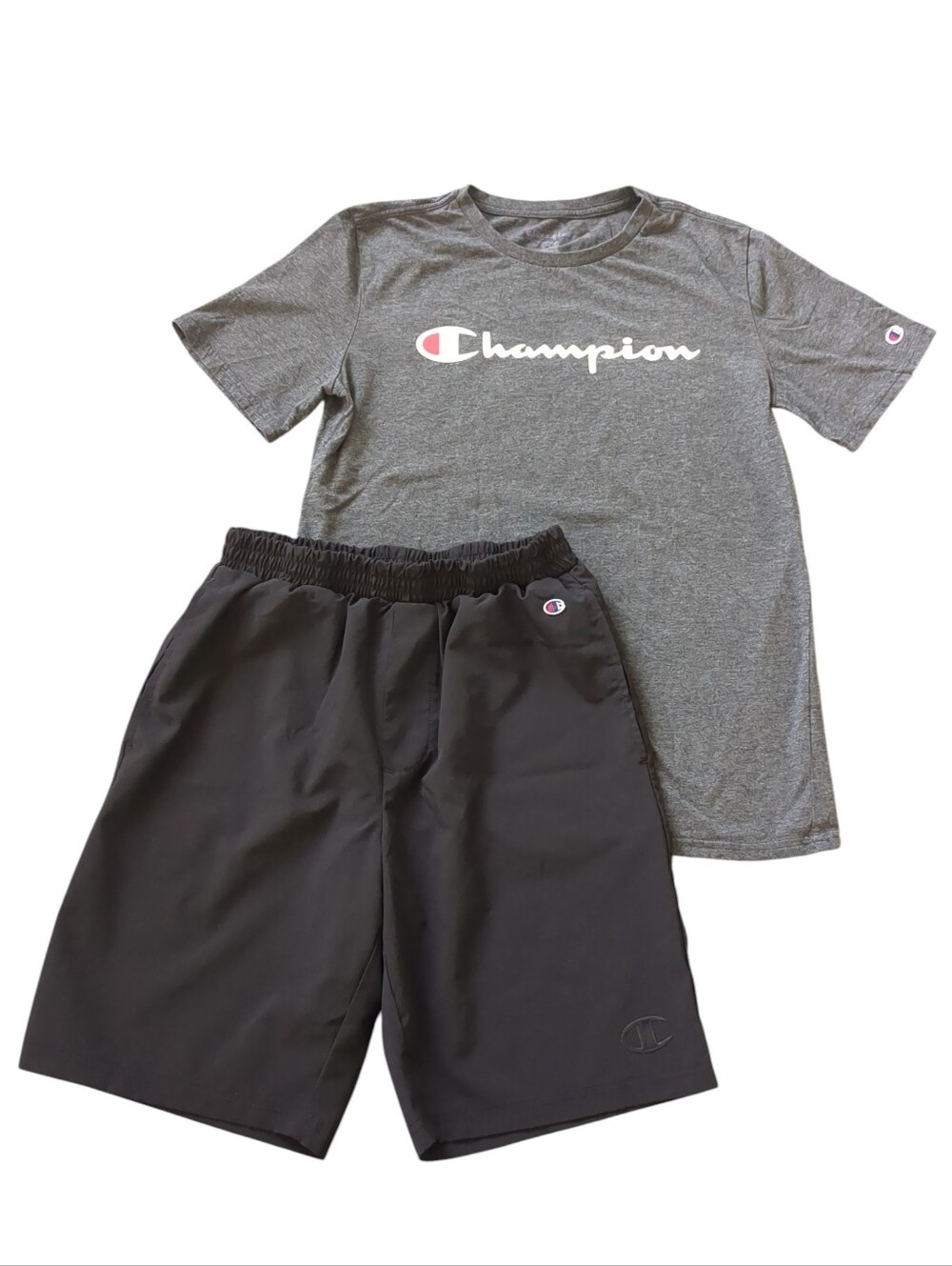 Champion Big Boys T-shirt and Shorts Outfit (Size L/14/16)